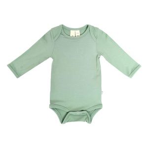 Kyte Baby long sleeve bodysuit in Matcha 0-3